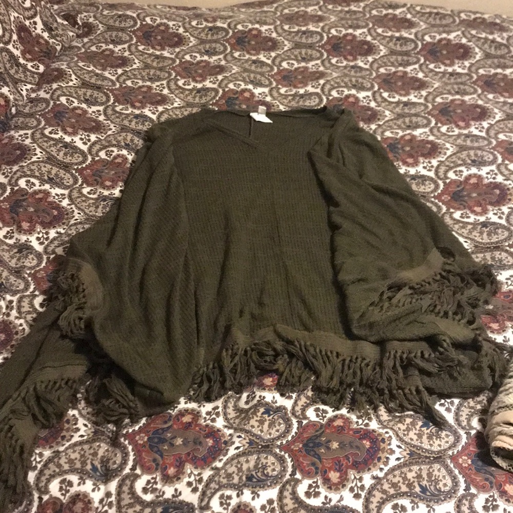 Others Follow knit pancho
